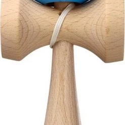 Kendama USA Kaizen - Single Stripe - Aqua With Lime Green