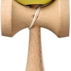 Kendama USA Tribute Triple Stripe Kendama - Yellow With Black