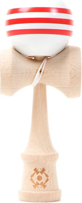 Kendama USA - Tribute White/Red Tripple Stripe 3 Kendama USA - Tribute White/Red Tripple Stripe