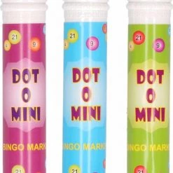 Merkloos 6x Stuks Bingostiften In Verschillende Kleuren - Groen / Paars En Blauw - Van Alle Kleuren 2 Stuks - Bingo Markeerstiften