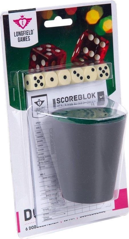 Merkloos Dobbelsteenset - Scoreblok - 6 Dobbelstenen 10 Merkloos Dobbelsteenset - Scoreblok - 6 Dobbelstenen - Afbeelding 8