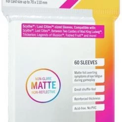 Gamegenic Sleeves Matte Board Game - Magenta 72x112 (60)