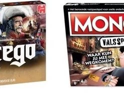 Hasbro Spellenbundel - 2 Stuks - Stratego & Monopoly Valsspelerseditie