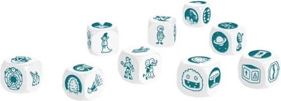 Asmodee Spellenbundel - Dobbelspel - 3 Stuks - Rory's Story Cubes Fantasia, Astro & Emergency 10 Asmodee Spellenbundel - Dobbelspel - 3 Stuks - Rory's Story Cubes Fantasia, Astro & Emergency - Afbeelding 8