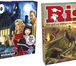 Merkloos Spellenbundel - 2 Stuks - Hasbro Cluedo & Hasbro Risk