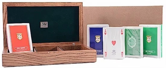 Dal Negro Pokerbox 18 X 11 Cm Hout Bruin 361-delig 3 Dal Negro Pokerbox 18 X 11 Cm Hout Bruin 361-delig