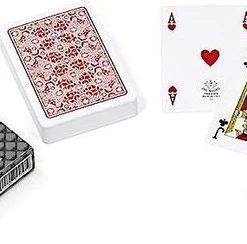 Torcello Speelkaarten 8,8 X 6,3 Cm Pvc Rood 55-delig