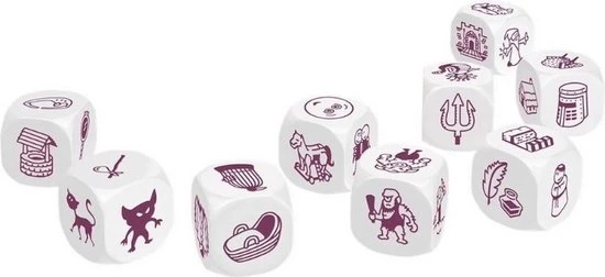 Asmodee Spellenbundel - Dobbelspel - 3 Stuks - Rory's Story Cubes Fantasia, Astro & Emergency 6 Asmodee Spellenbundel - Dobbelspel - 3 Stuks - Rory's Story Cubes Fantasia, Astro & Emergency - Afbeelding 4