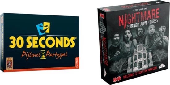 Merkloos Spellenbundel - 2 Stuks - 30 Seconds & Nightmare Horror Adventures 3 Merkloos Spellenbundel - 2 Stuks - 30 Seconds & Nightmare Horror Adventures