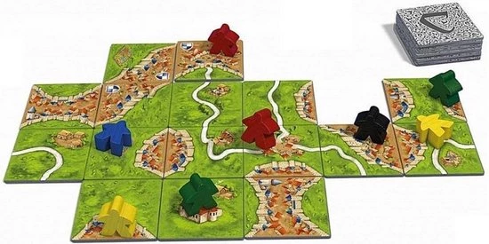 Merkloos Spellenbundel - 2 Stuks - Carcassonne & Hasbro Risk 6 Merkloos Spellenbundel - 2 Stuks - Carcassonne & Hasbro Risk - Afbeelding 4