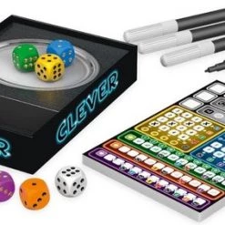 Merkloos Spellenbundel - Kaartspel - Dobbelspel - 2 Stuks - Qwirkle & Clever -Spellenvoor Verkoopwinkel 550x283 4