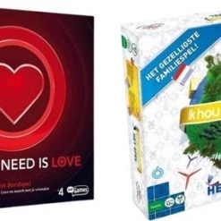 Merkloos Spellenbundel - 2 Stuks - All You Need Is Love Bordspel & Ik Hou Van Holland Bordspel