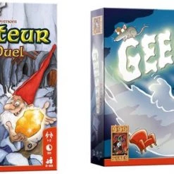 Merkloos Spellenbundel - Kaartspel - 2 Stuks - Saboteur: Het Duel & Vlotte Geesten