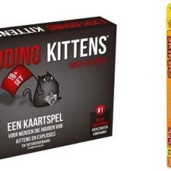 Mattel Games Spellenbundel - Kaartspel - 2 Stuks - Exploding Kittens NSFW (18+) & Skip-Bo