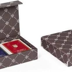 Dal Negro Speelkaarten Met Houder Prestige Textiel Bruin 3-delig -Spellenvoor Verkoopwinkel 550x301 4