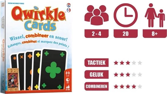 Merkloos Spellenbundel - Kaartspel - 2 Stuks - Qwirkle & Vlotte Geesten 6 Merkloos Spellenbundel - Kaartspel - 2 Stuks - Qwirkle & Vlotte Geesten - Afbeelding 4