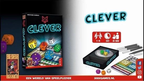 Merkloos Spellenbundel - Kaartspel - Dobbelspel - 2 Stuks - Clever & De Weerwolven Van Wakkerdam 6 Merkloos Spellenbundel - Kaartspel - Dobbelspel - 2 Stuks - Clever & De Weerwolven Van Wakkerdam - Afbeelding 4