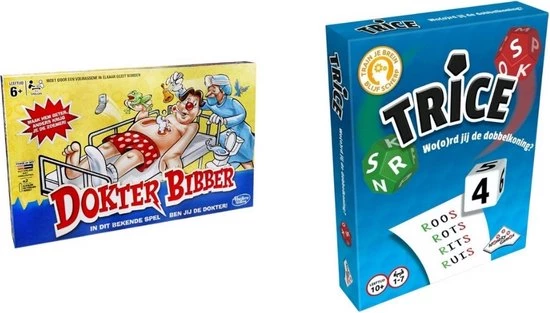 Merkloos Spellenbundel - 2 Stuks - Dokter Bibbers & Trice 3 Merkloos Spellenbundel - 2 Stuks - Dokter Bibbers & Trice