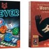 Merkloos Spellenbundel - Kaartspel - Dobbelspel - 2 Stuks - Clever & De Weerwolven Van Wakkerdam -Spellenvoor Verkoopwinkel 550x338