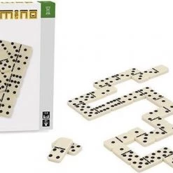 Dal Negro Dominospel Junior 2,4 X 4,9 Cm Wit/zwart 28 Stuks