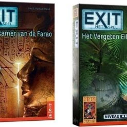999 Games Spellenbundel - 2 Stuks - Exit - De Grafkamer Van De Farao & Exit - Het Vergeten Eiland