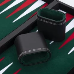 Longfield Backgammon 15"inch Groen, Rood En Wit Ingelegd Vilt -Spellenvoor Verkoopwinkel 550x365 6