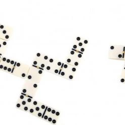 Longfield Domino Dubbel-6 Junior 41 Cm Hout Wit 28 Stenen -Spellenvoor Verkoopwinkel 550x369 2