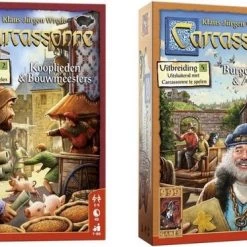 999 Games Spellenbundel - 2 Stuks - Carcassonne Kooplieden En Bouwmeesters & Burgemeesters En Abdijen
