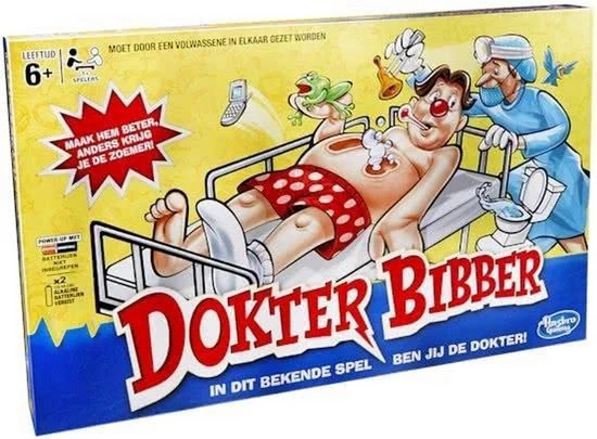 Hasbro Spellenbundel - 2 Stuks - Dokter Bibber & Dobble Classic 4 Hasbro Spellenbundel - 2 Stuks - Dokter Bibber & Dobble Classic - Afbeelding 2