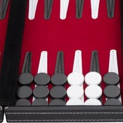 Longfield Backgammon 15, Rood/ Zwart/ Wit Gestikt -Spellenvoor Verkoopwinkel 550x416 2
