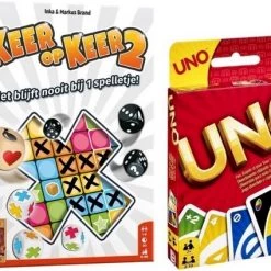 Merkloos Spellenbundel - 2 Stuks - Keer Op Keer 2 & Uno