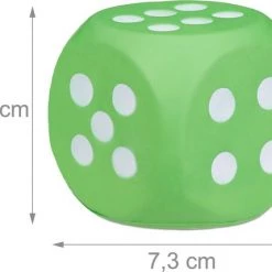 Relaxdays 24 X Dobbelstenen Foam XXL - Kleurrijk - Schuimstof Dobbelstenen - Stof Zacht -Spellenvoor Verkoopwinkel 550x429 7
