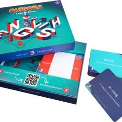 QUIBOBA Engels Taal Spel (spel #3) - Educatief Spel Om De Engelse Taal Te Leren Inclusief Woordkaarten, Podcast En Oefenmateriaal -Spellenvoor Verkoopwinkel 550x433