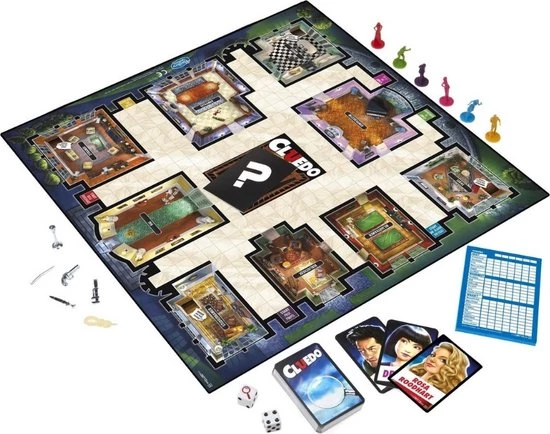 Hasbro Spellenbundel - 2 Stuks - Cluedo & Monopoly Valsspelerseditie 6 Hasbro Spellenbundel - 2 Stuks - Cluedo & Monopoly Valsspelerseditie - Afbeelding 4