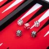 Longfield Backgammon 18inch, Rood/zwart/wit Ingelegd Vilt -Spellenvoor Verkoopwinkel 550x442 5