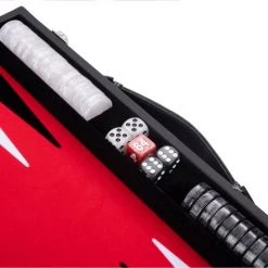 Longfield Backgammon 18inch, Rood/zwart/wit Ingelegd Vilt 15 Longfield Backgammon 18inch, Rood/zwart/wit Ingelegd Vilt -Spellenvoor Verkoopwinkel 550x443 3