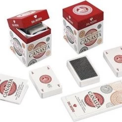 Dal Negro Kaartspel Canasta 5,8 X 8,8 Cm Karton Wit 162 Stuks