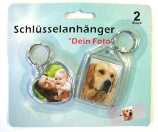 Merkloos Foto Sleutelhanger (2 Stuks) 3 Merkloos Foto Sleutelhanger (2 Stuks)