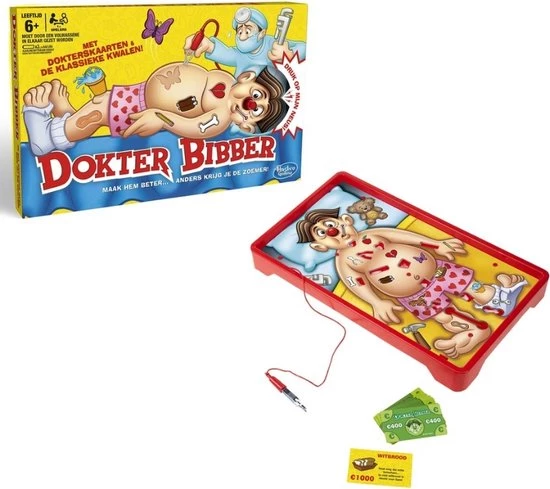 Hasbro Spellenbundel - 2 Stuks - Dokter Bibber & Dobble Classic 6 Hasbro Spellenbundel - 2 Stuks - Dokter Bibber & Dobble Classic - Afbeelding 4