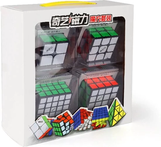 Qiyi M Bundel 2x2, 3x3, 4x4 En 5x5 - ZWART 14 Qiyi M Bundel 2x2, 3x3, 4x4 En 5x5 - ZWART - Afbeelding 12