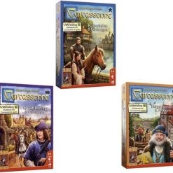 999 Games Spellenbundel - 3 Stuks - Carcassonne Kooplieden&Bouwmeesters & Burgemeesters&Abdijen & Graaf, Koning&Consorten