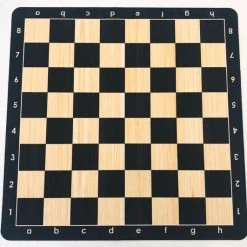 Doctor Sport Mousepad Schaakmat 56x56 Cm - 58x58mm Vakken - Zwart Goud - Genummerd En Becijferd Top Kwaliteit Klasse En Geweldig