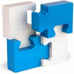 Wil Strijbos 4 Pieces Metal Puzzel