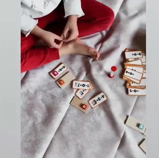 Small Foot Company Small Foot - Learning Game Wooden Puzzle Mathematics 4 Small Foot Company Small Foot - Learning Game Wooden Puzzle Mathematics - Afbeelding 2