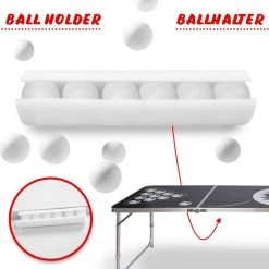 Jago GoodVibes - Bierpongtafelset Voor Volwassenen - Inclusief 6 Ballen, 100 Bekers En Bekerhouder - In Hoogte Verstelbaar, Opvouwbaar, Aluminium - Drinkspelletjes -Spellenvoor Verkoopwinkel 550x550 16