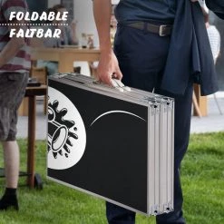 Jago GoodVibes - Bierpongtafelset Voor Volwassenen - Inclusief 6 Ballen, 100 Bekers En Bekerhouder - In Hoogte Verstelbaar, Opvouwbaar, Aluminium - Drinkspelletjes -Spellenvoor Verkoopwinkel 550x550 18