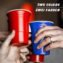 Jago GoodVibes - Bierpongtafelset Voor Volwassenen - Inclusief 6 Ballen, 100 Bekers En Bekerhouder - In Hoogte Verstelbaar, Opvouwbaar, Aluminium - Drinkspelletjes -Spellenvoor Verkoopwinkel 550x550 20