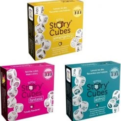 Asmodee Spellenbundel - Dobbelspel - 3 Stuks - Rory's Story Cubes Fantasia, Astro & Emergency