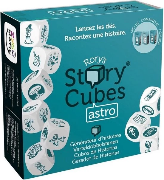 Asmodee Spellenbundel - Dobbelspel - 3 Stuks - Rory's Story Cubes Fantasia, Astro & Emergency 7 Asmodee Spellenbundel - Dobbelspel - 3 Stuks - Rory's Story Cubes Fantasia, Astro & Emergency - Afbeelding 5
