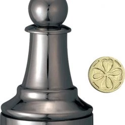 Cast Schaakpuzzel Chess Pawn 5,8 Cm Staal Zwart -Spellenvoor Verkoopwinkel 550x647 1